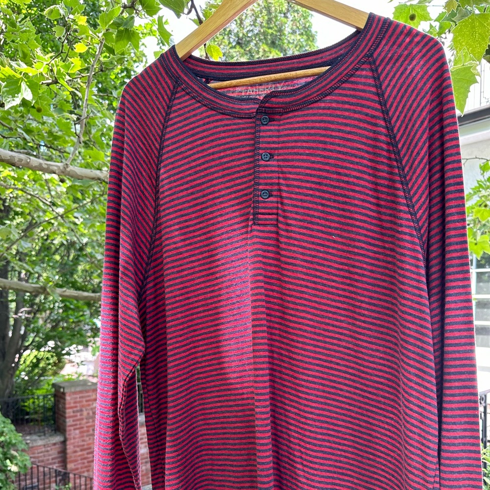 Faherty Cloud Cumberland stripe Henley